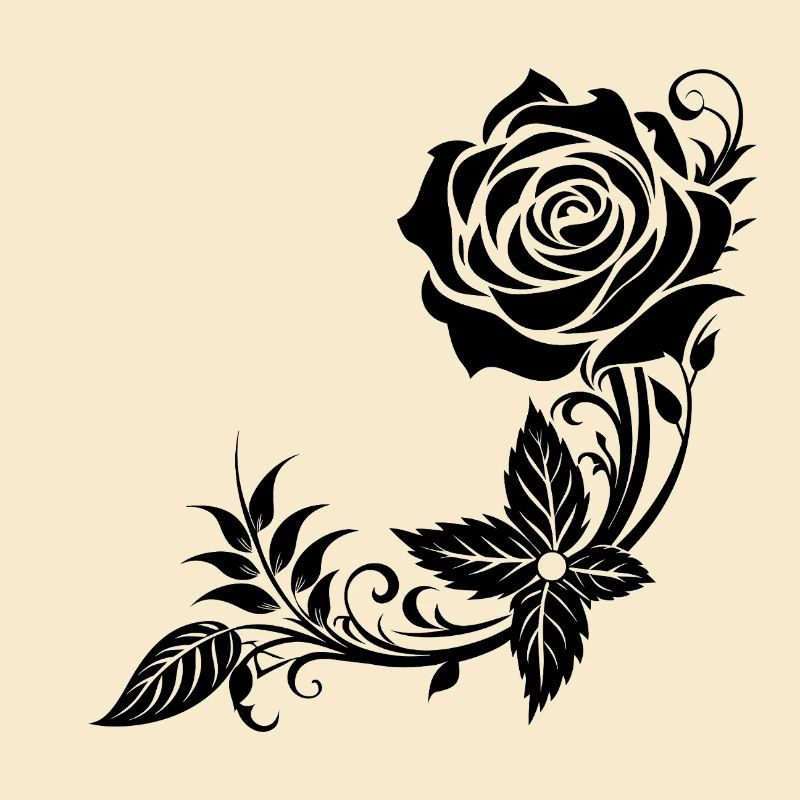 Decorative Rose Corner