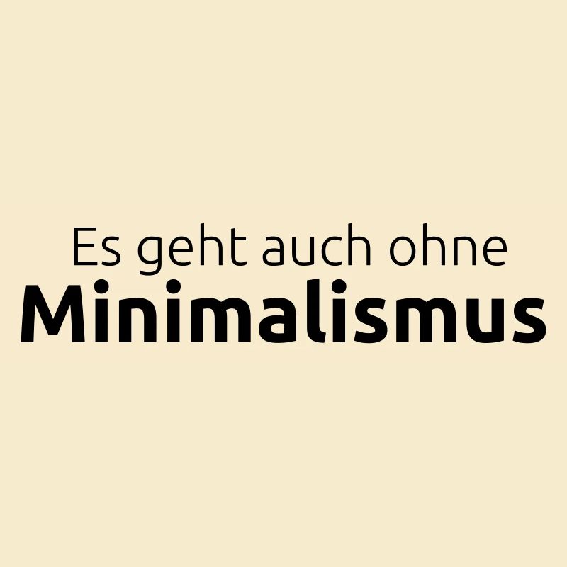 Omettez le minimalisme