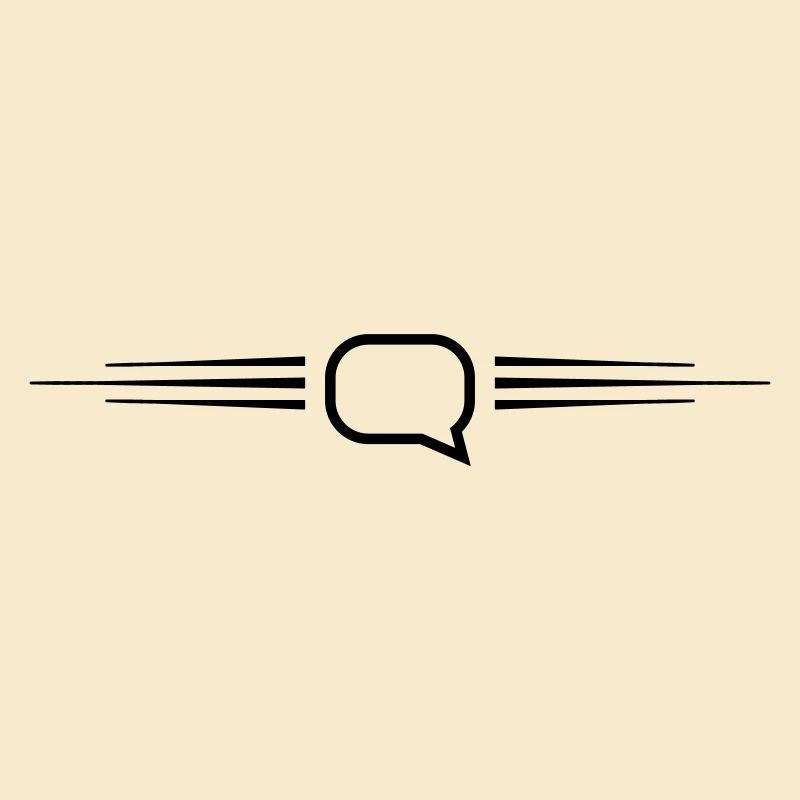 Speech bubble line