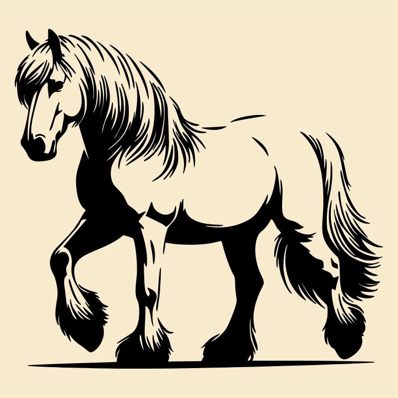 Haflinger de cheval