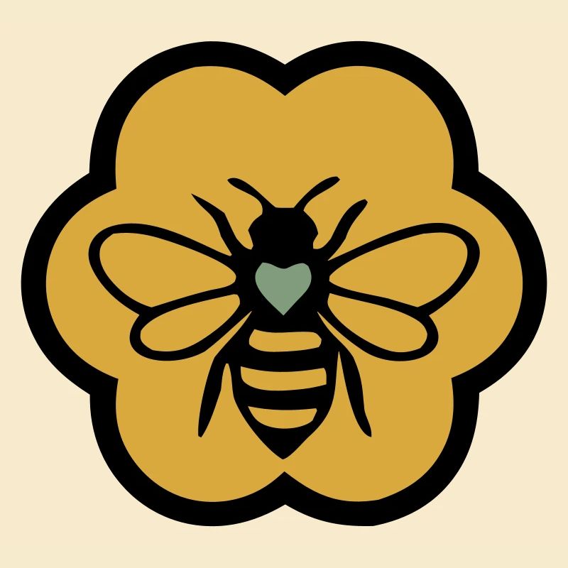 bee heart honeycomb beekeeping nature conservation beekeeper