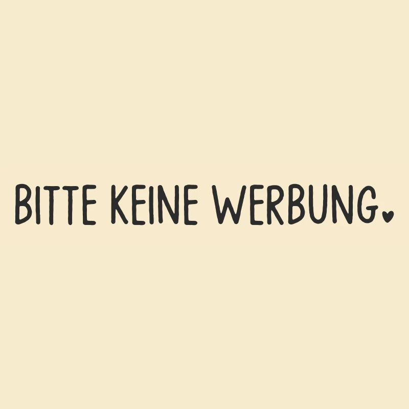 Bitte keine Werbung mit Herz