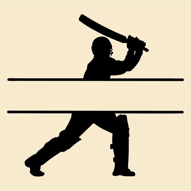 Bannière de nom propre de cricket