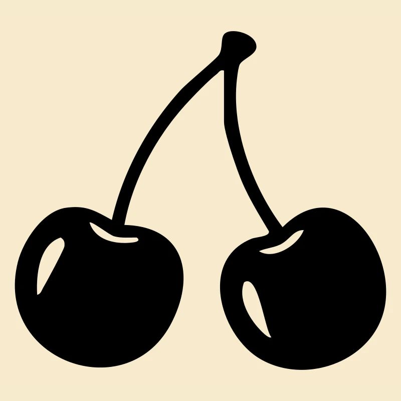 Cherry Silhouette – Sweet Fruit Design