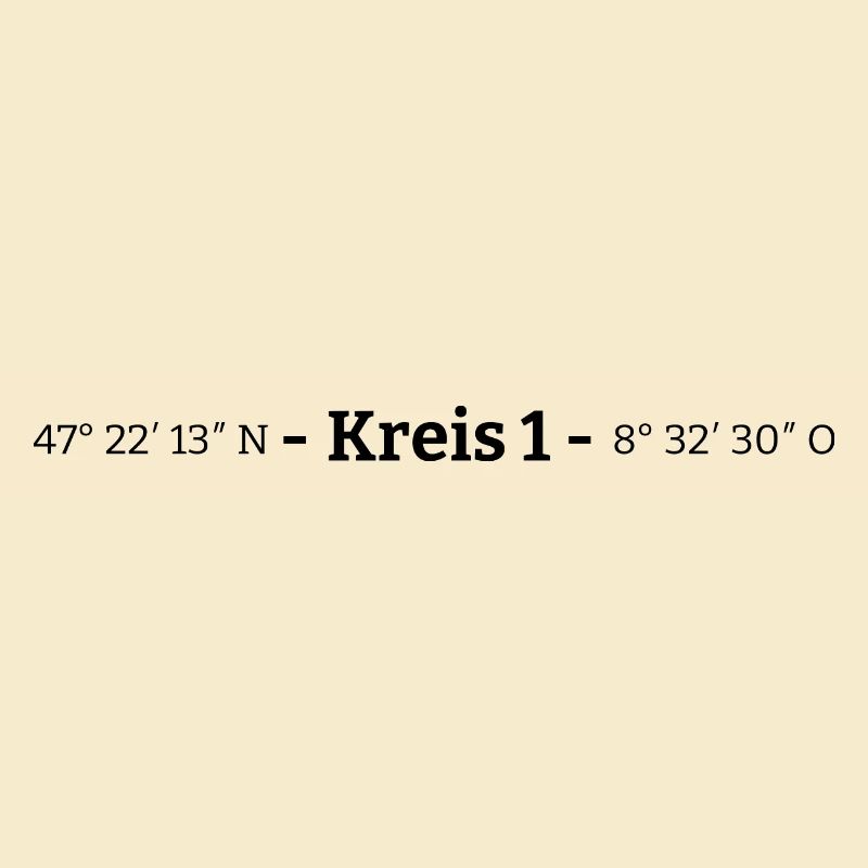 Coordinates District 1 Zurich