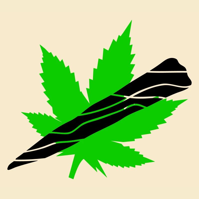 Néon Feuille De Cannabis Graphique