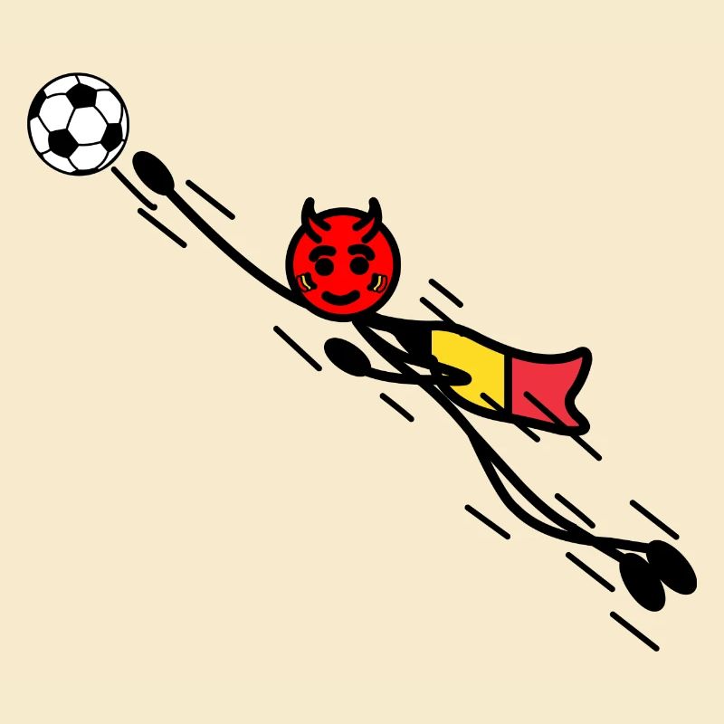 Flying Red Devil Held Keeper