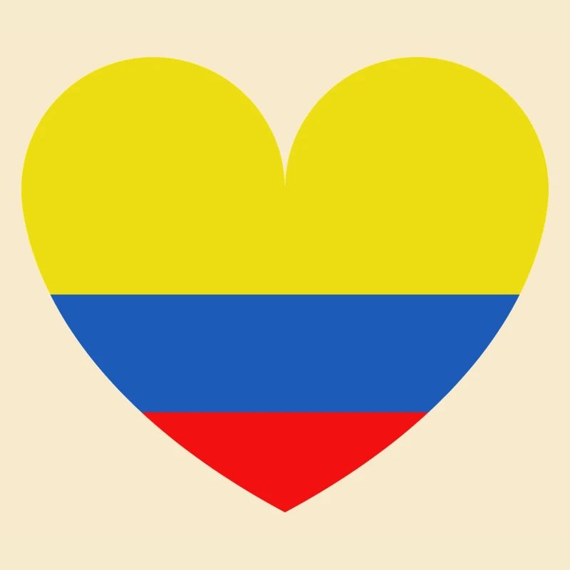 Cœur Drapeau Colombie