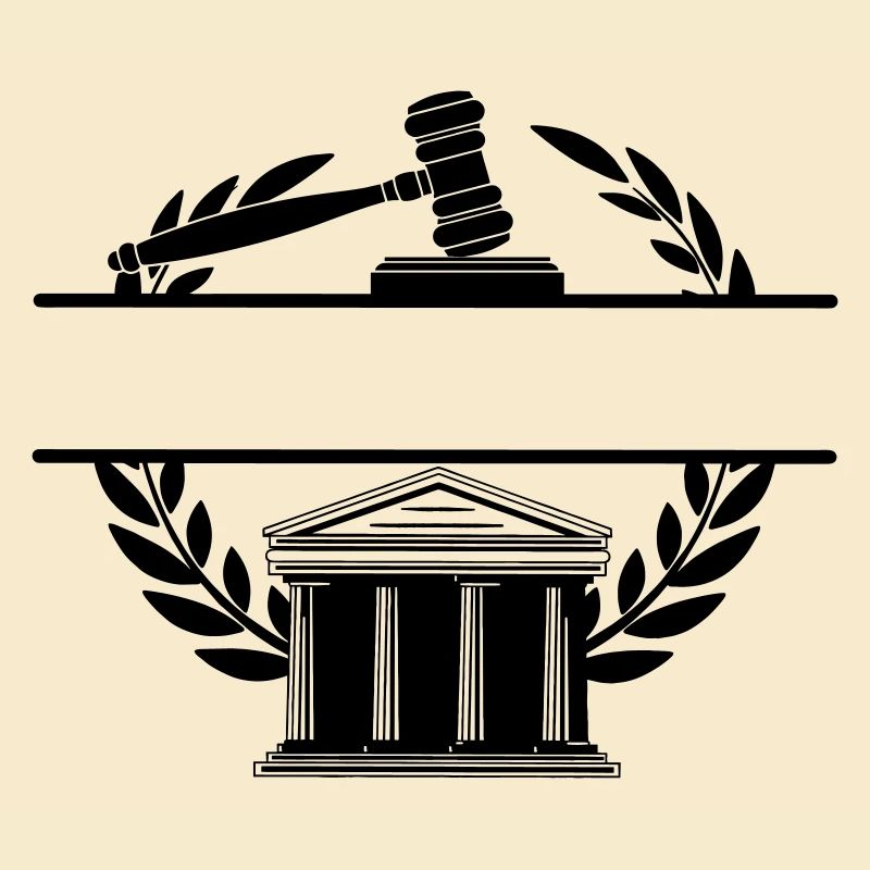 Anwaltsmonogramm Gerichtsgebäude