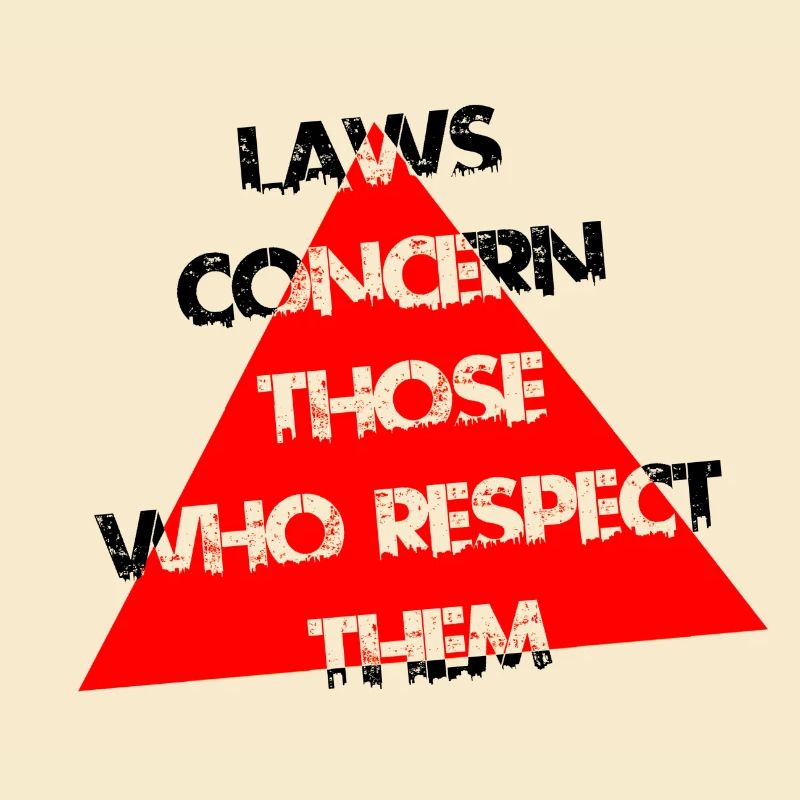 Red Triangle Distress Typography