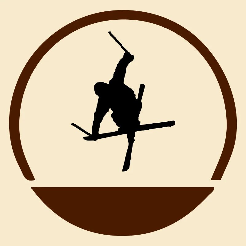 Ski jumper logo