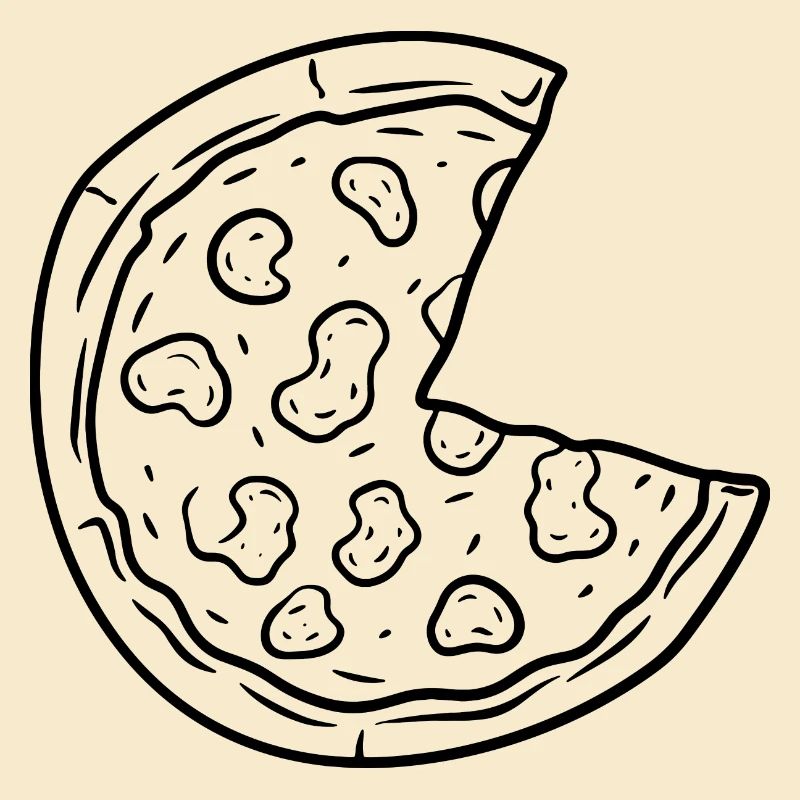 Dessin de pizza