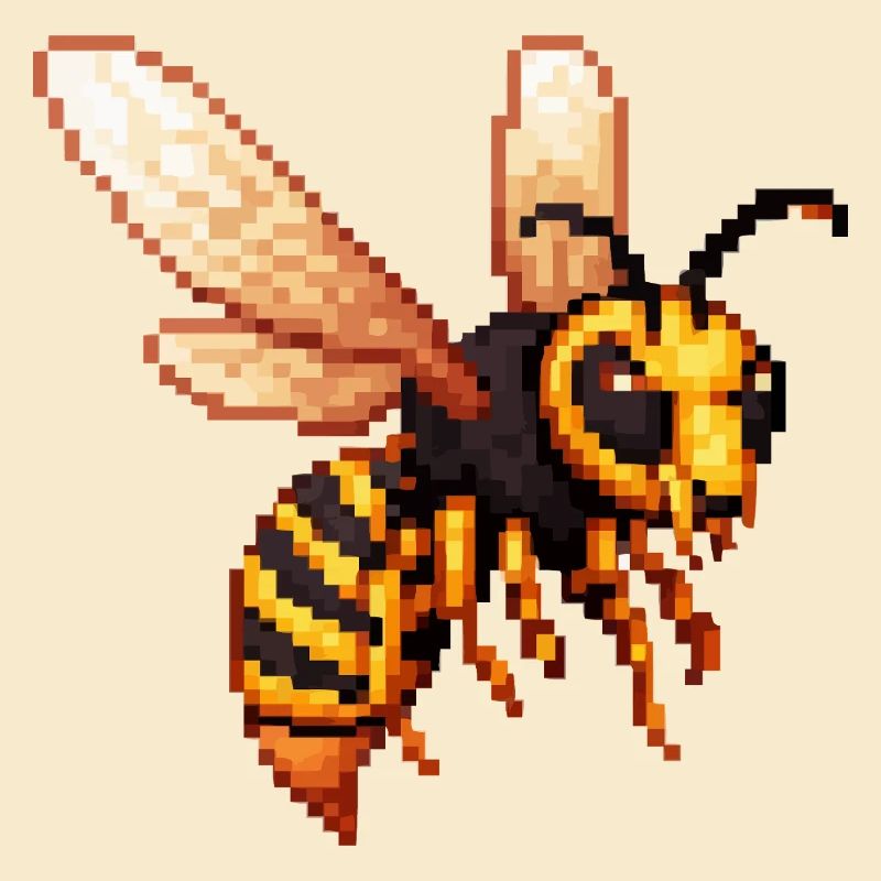 Pixel Hornet Bee