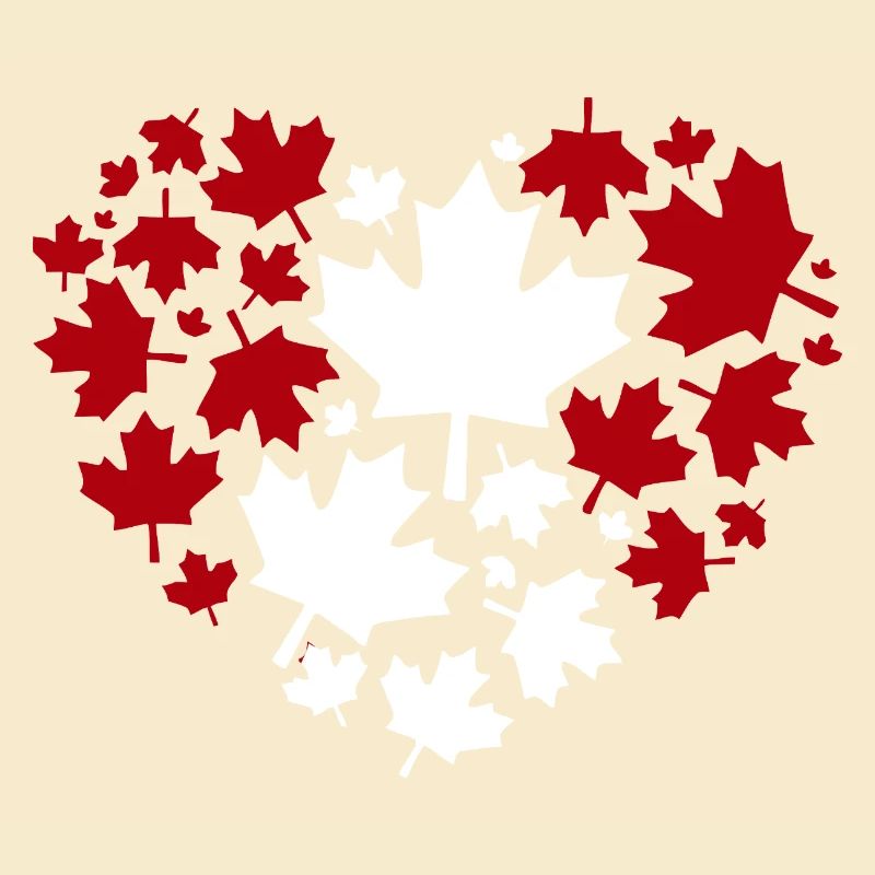 Maple Leaf Heart Pattern