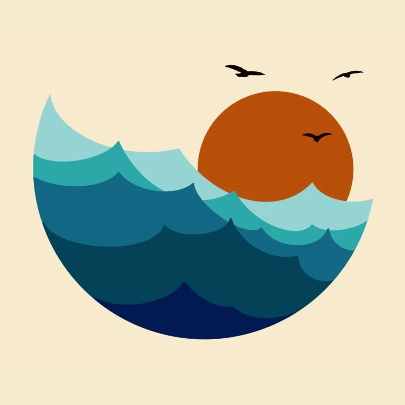 Waves Sunset
