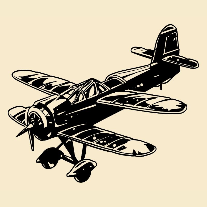 Propeller Airplane Graphic