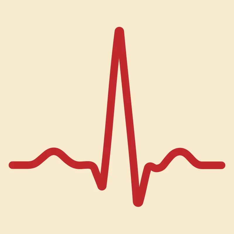 Bold Red Ecg Pulse Line