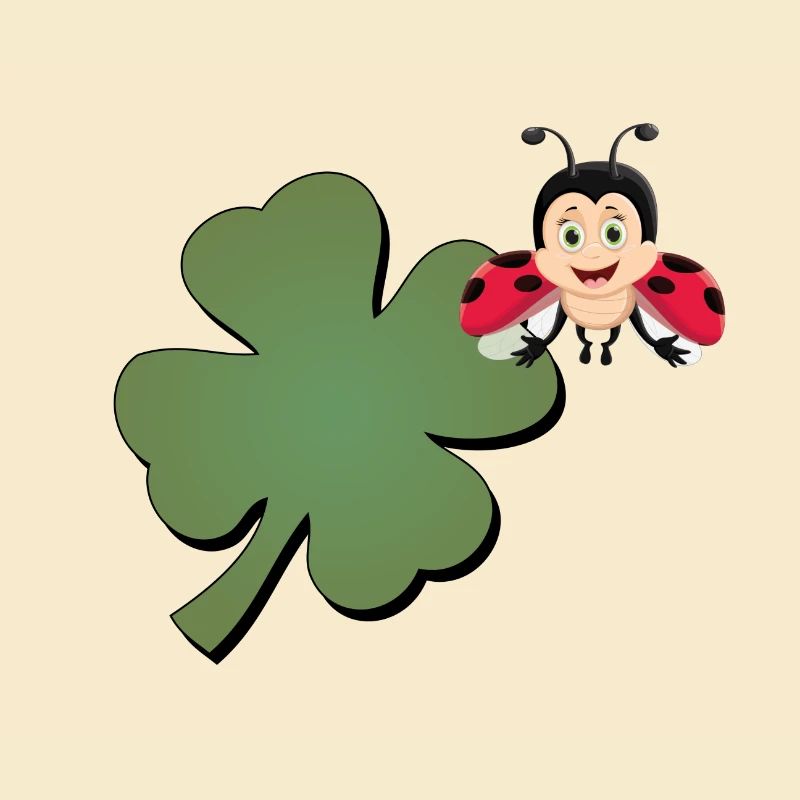 Cloverleaf with Ladybug (ladybug)