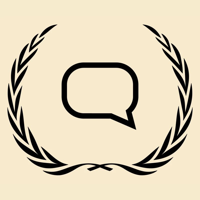 Speech bubble wreath