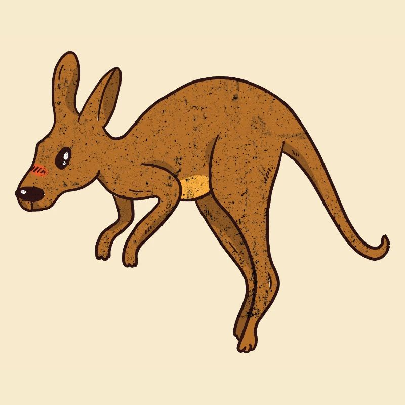 Kangaroo Vintage Rust Texture