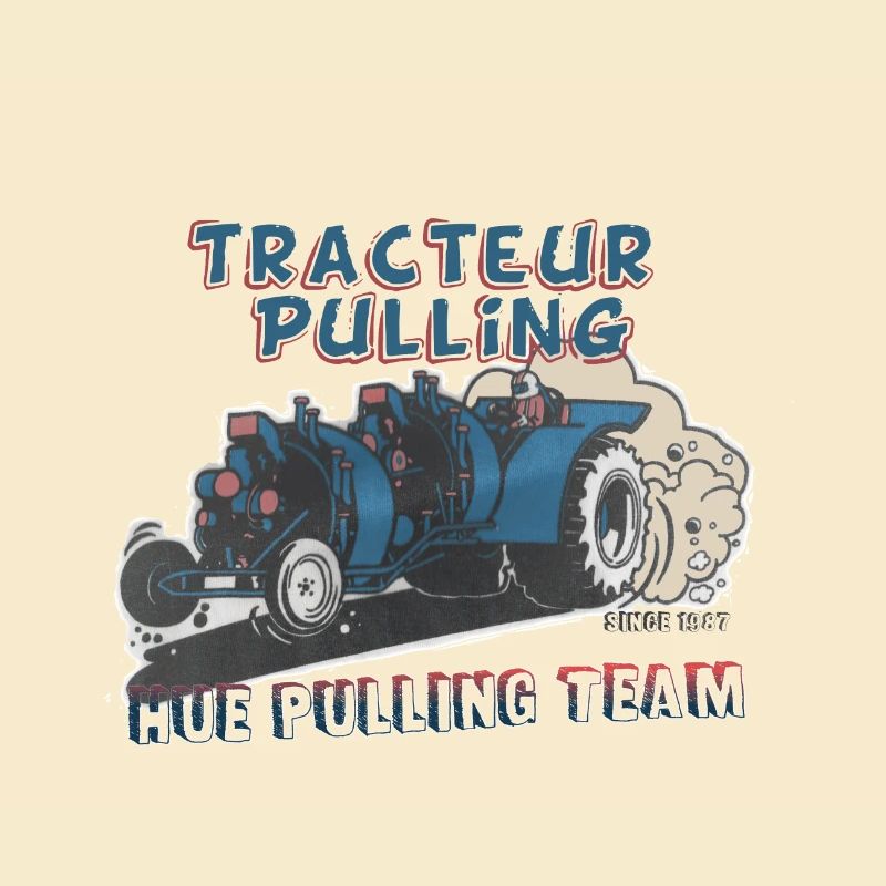 Tshirt Hue Pulling Tractor - Double Nord 2019