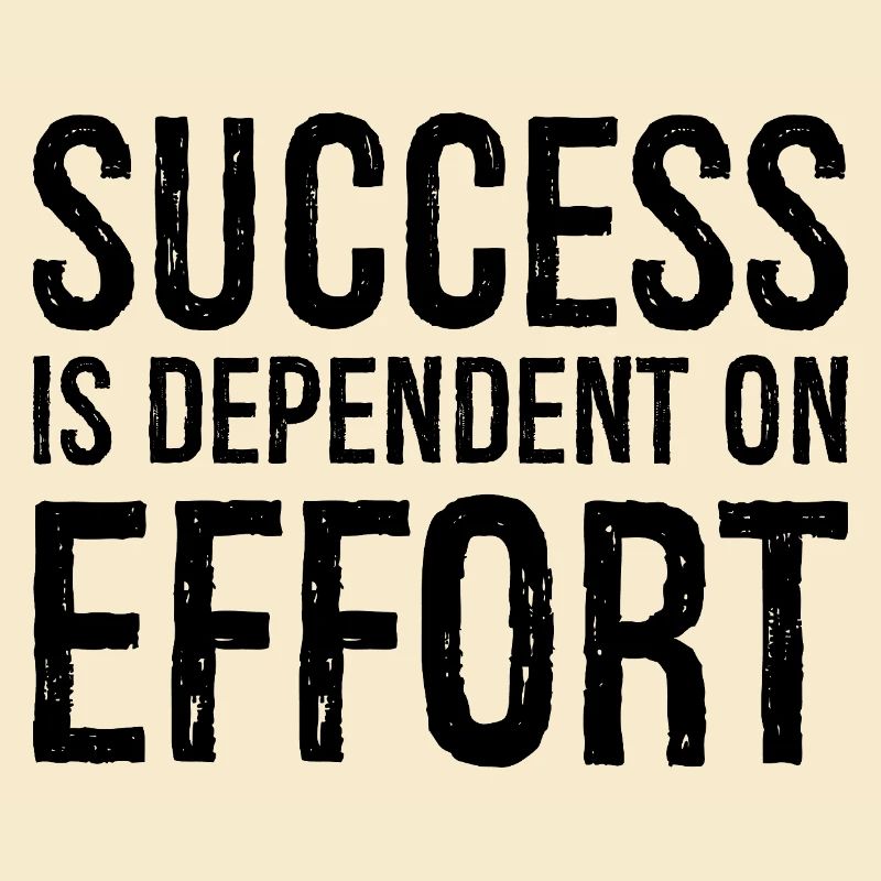 Le succès dépend de l’effort