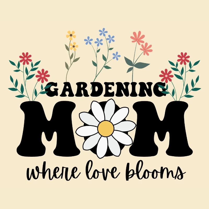 Gärtnernde Mutter, wo die Liebe blüht, Muttertag