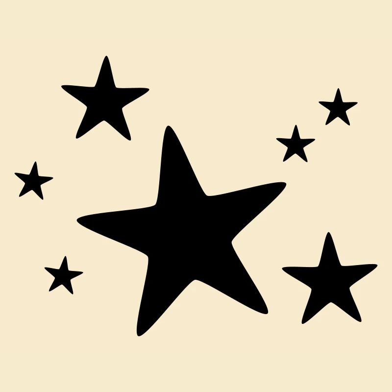 Sternengruppe einfarbig