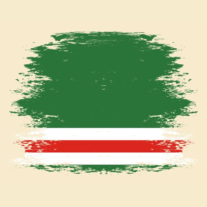 Tschetschenien Flagge used