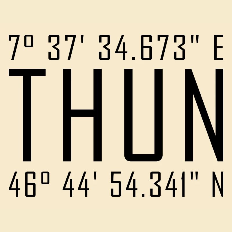 Thun Coordinates – Typography with Local Reference Besch
