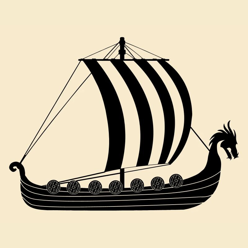 Viking dragon ship