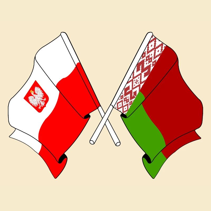 Drapeau de la Pologne, Russie Blanche
