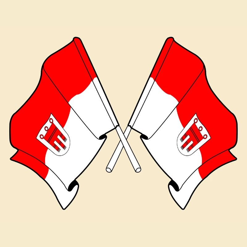 Drapeaux du Vorarlberg croisés
