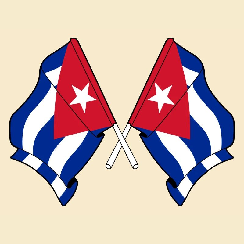 Deux drapeaux de Cuba