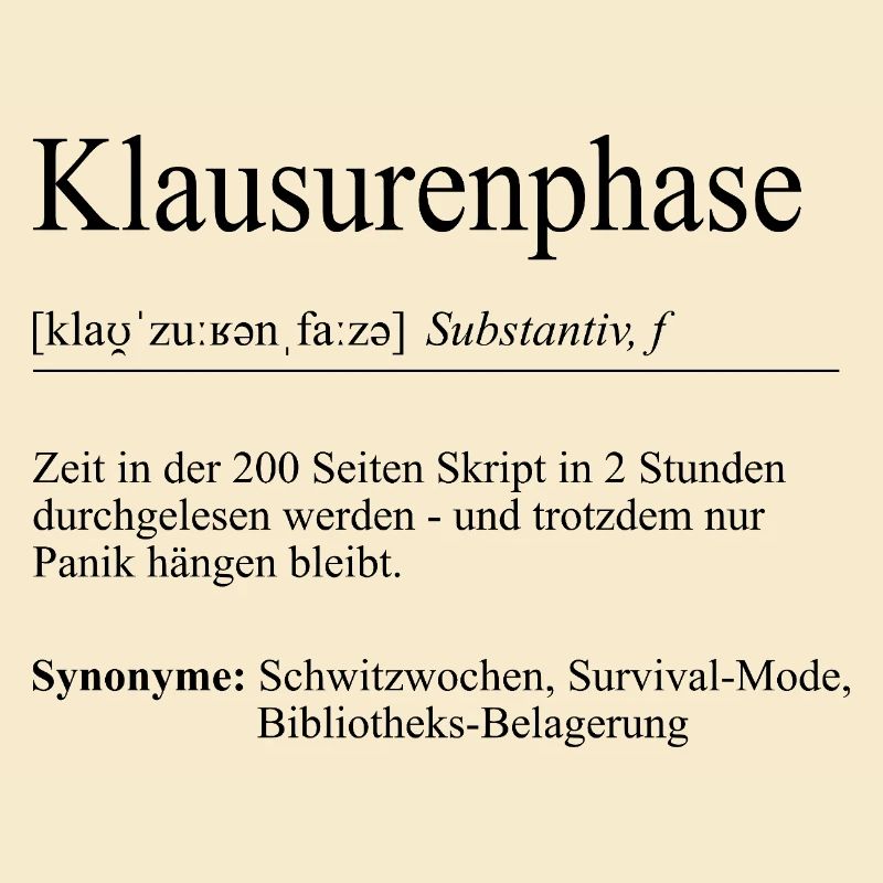 Unispruch « Phase d’examen » Cadeau, étudiants