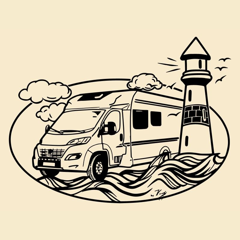 Wohnmobil am Meer 