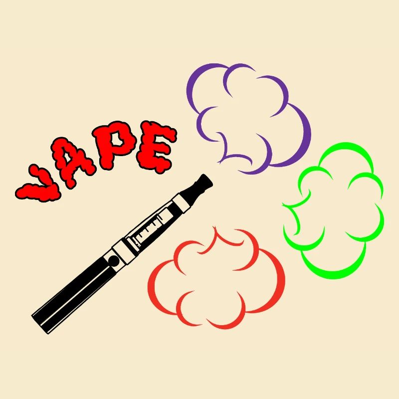 VAPE Dampfwolke Design mit Farbe