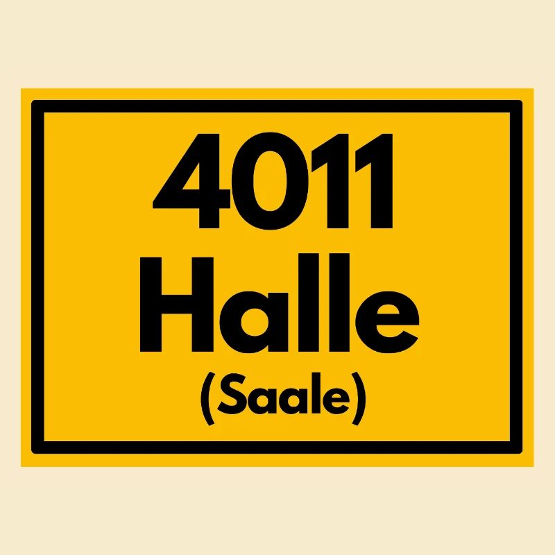 ANCIEN CODE POSTAL RÉTRO 4011 HALLE (SAAALE)