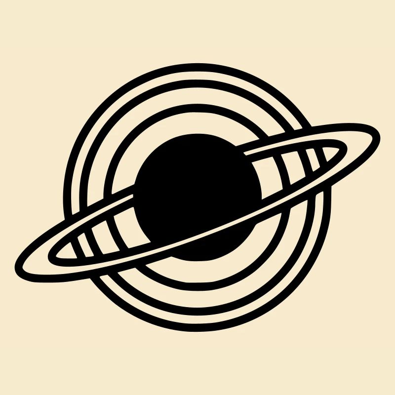 Saturn Planet Ringe Silhouette