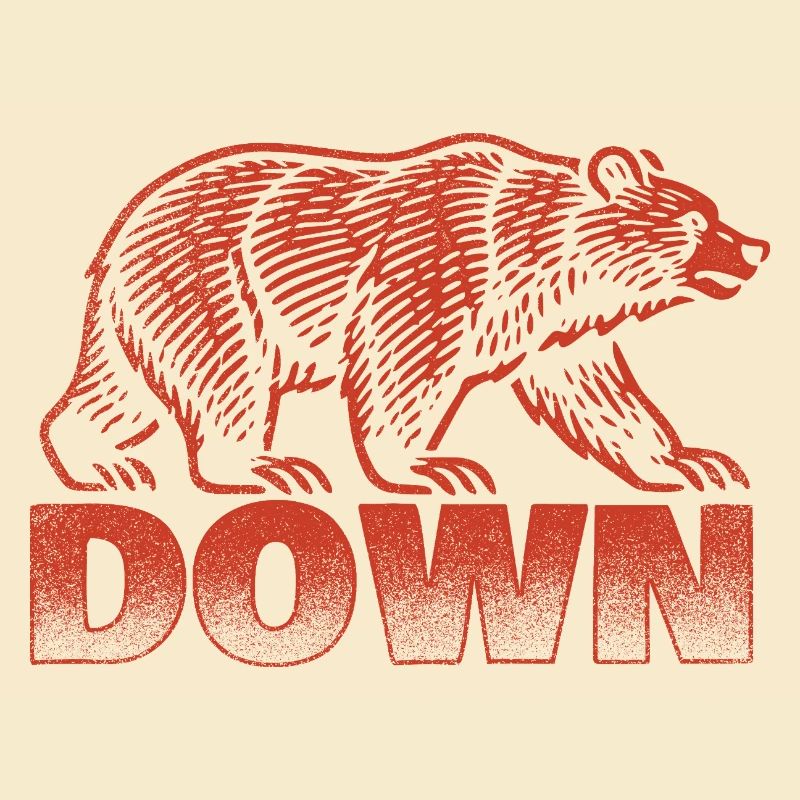 Down Bear Lover Niedliches, lustiges Tier-Statement