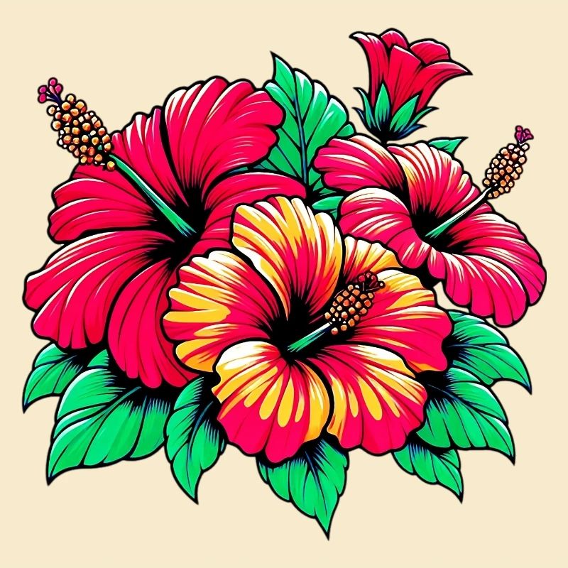 Fleurs d’hibiscus