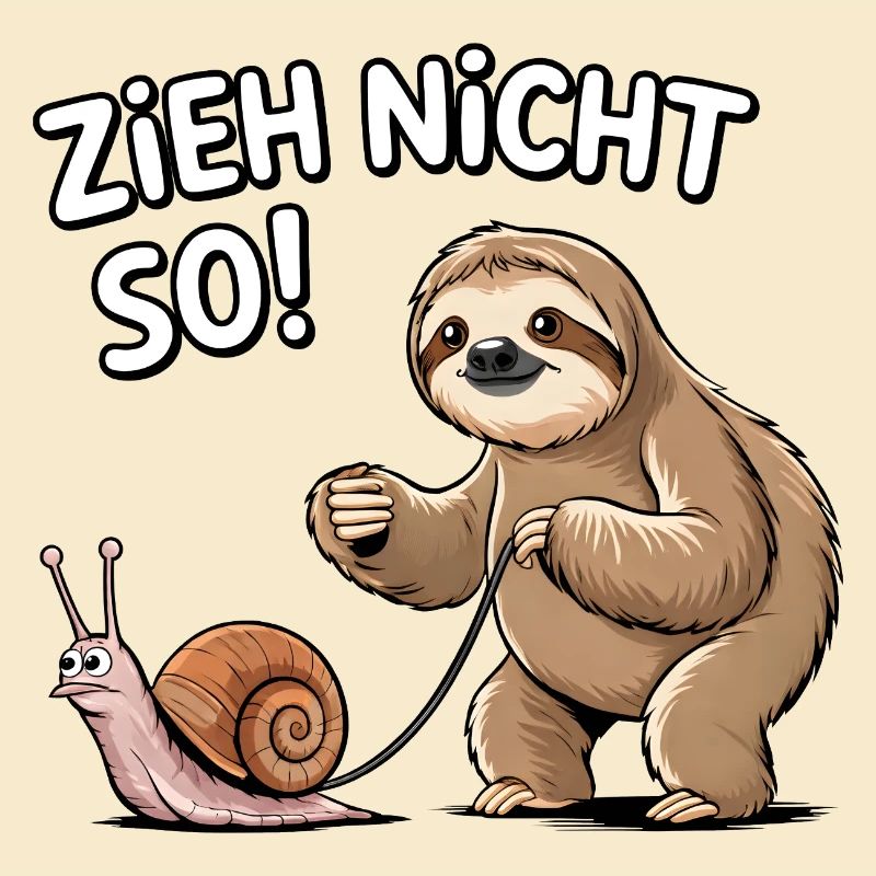 Don't pull so sloth snail