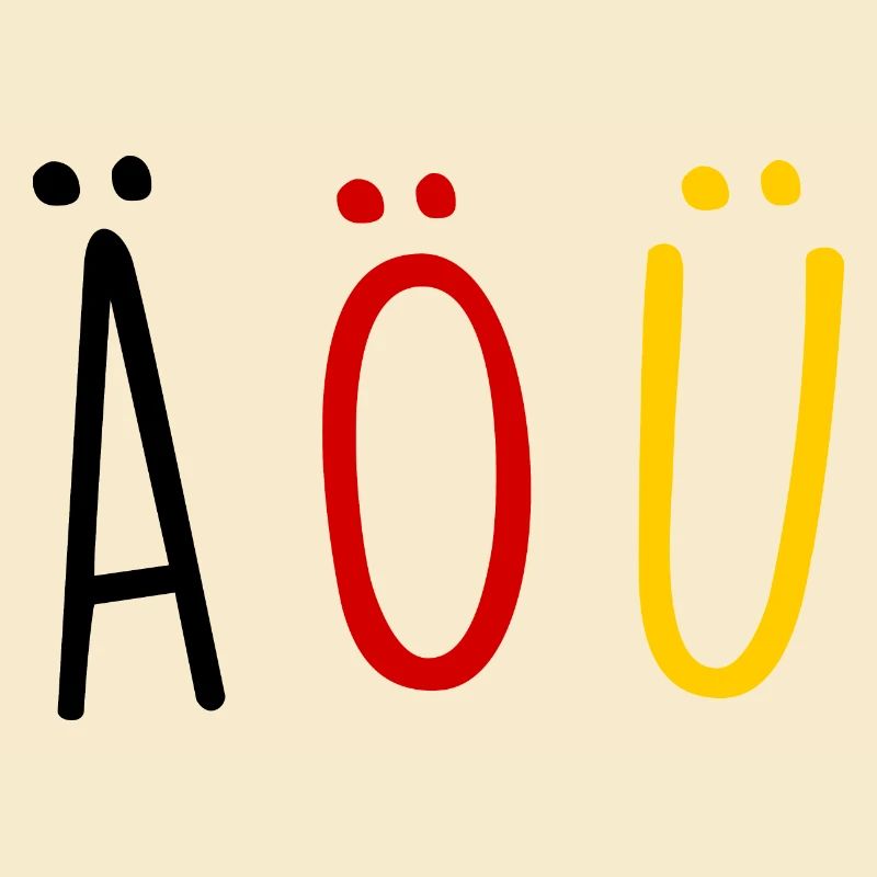 Deutsche Sprache German Language Umlaut Flagge