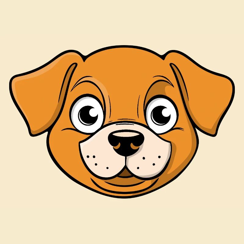 Image joyeuse de la tête d’un chien