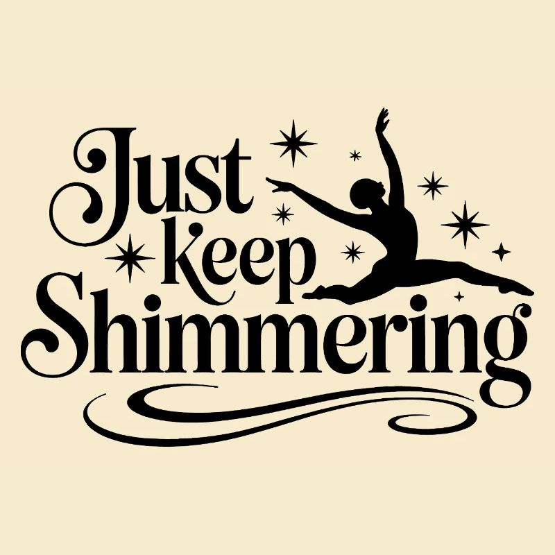 Schimmern Sie einfach weiter Synchronschwimmer