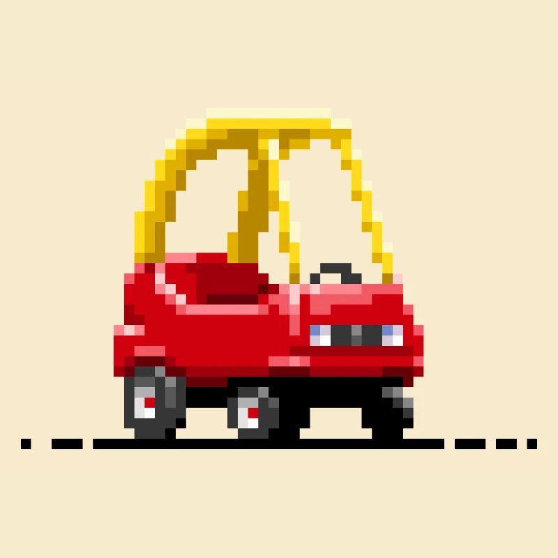 Kinder-Pixel-Auto