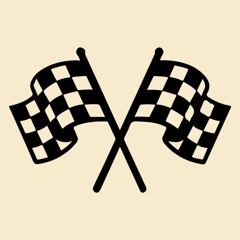 Icône du drapeau de course