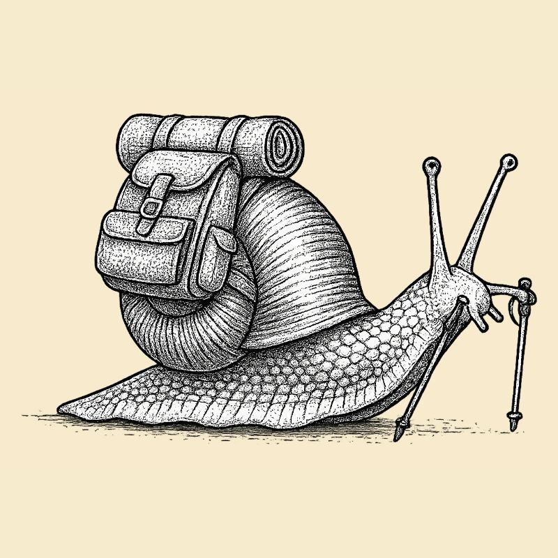 Snail Trekker with Pack
