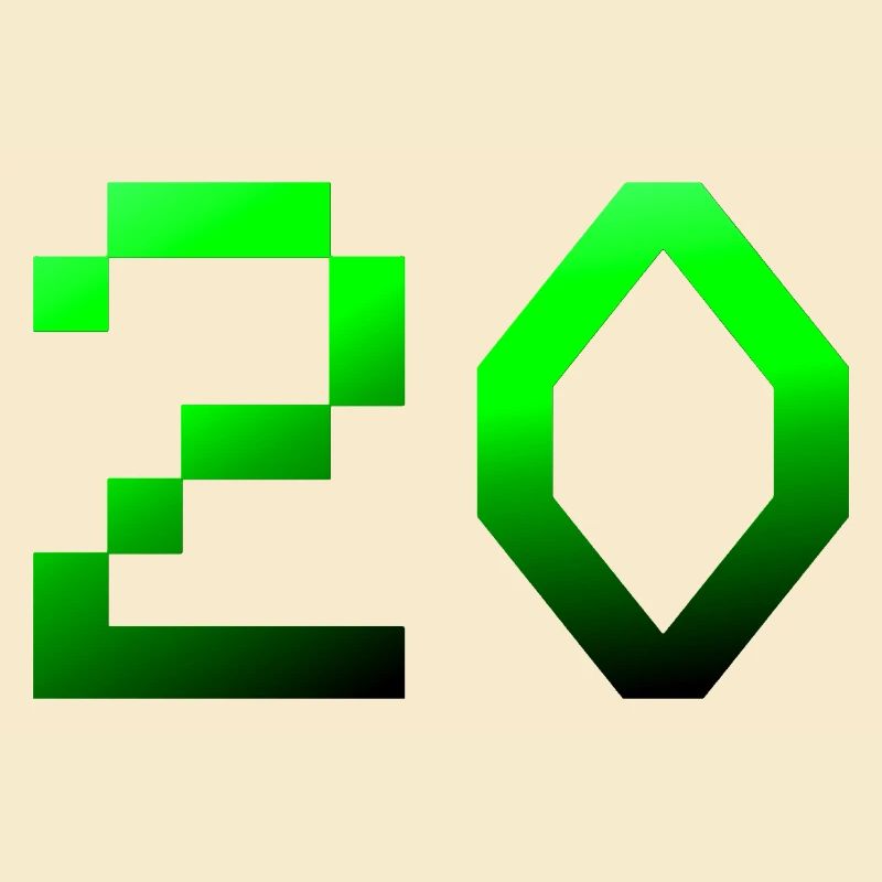 jubiläumsfeier, 20 Pixelig