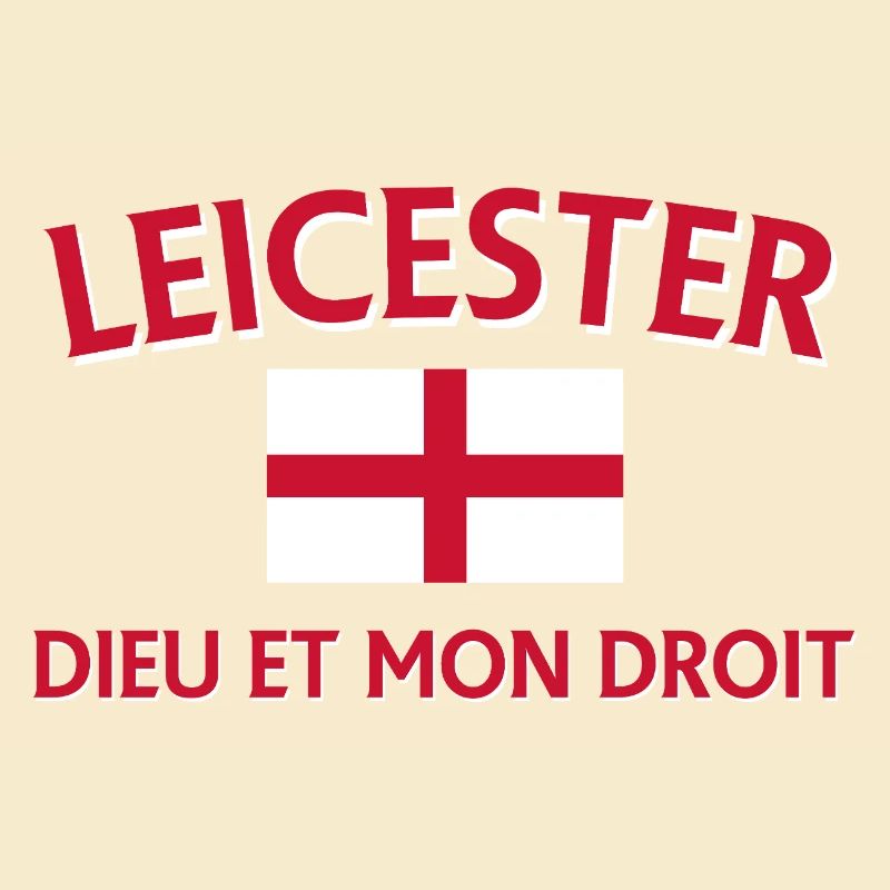 Leicester Angleterre Drapeau et devise